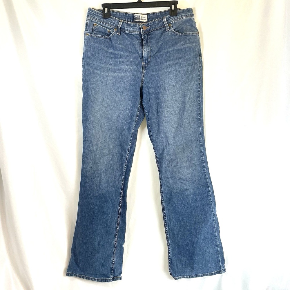 Levi's Signature Jeans At Waist Bootcut Womens 16 Long  Blue Denim‎ High Rise
